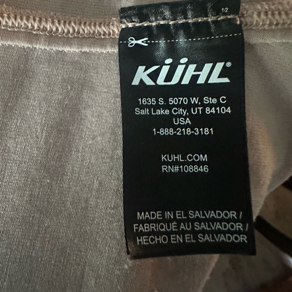 KÜHL Born in the Mountains Sleeveless Tank Top Women’s Large – Taupe Tie-Dye - Picture 5 of 5